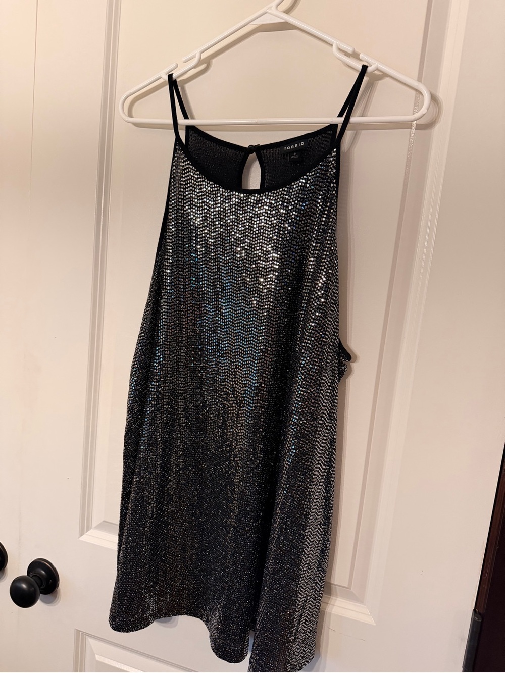 Sparkly High Neck Top
